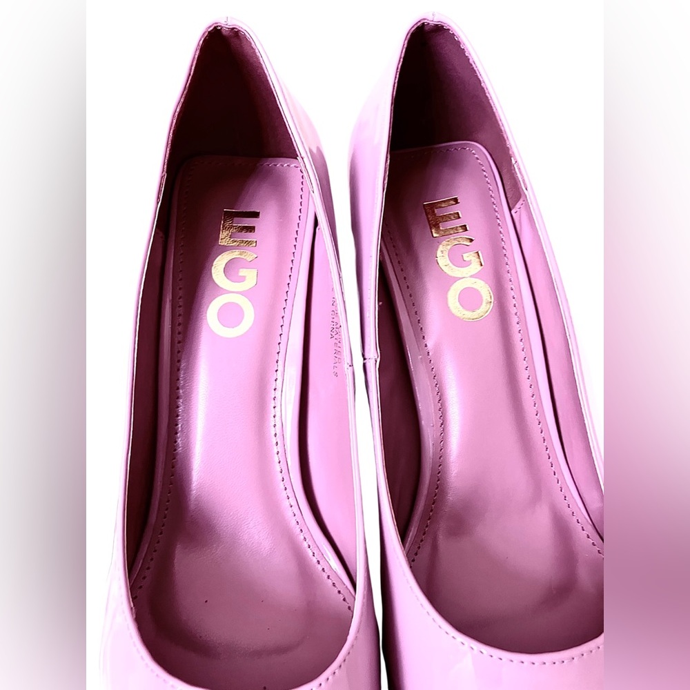Pink Lilac Patent Court Kitten Heels | Pointed Toe | UK 5 | BNIB - Picture 8 of 17